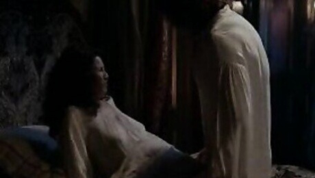 Caitriona Balfe pregnant tits in a sex scene