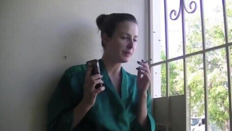 Helena Price - Do you have a smoking fetish? Housewife smoke break.