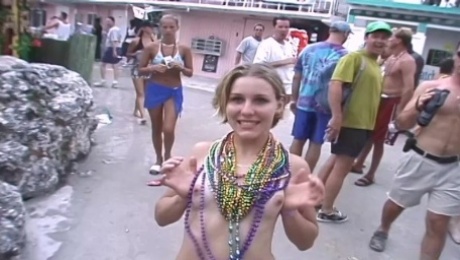 Sexy Florida Bartenders Party & Flash In Skimpy Bikinis