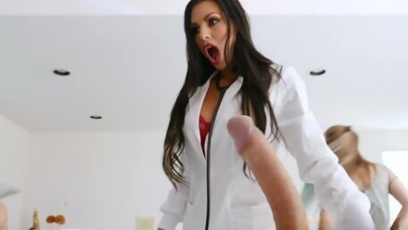 Huge dick surprises naughty nurse Melissa Lynn